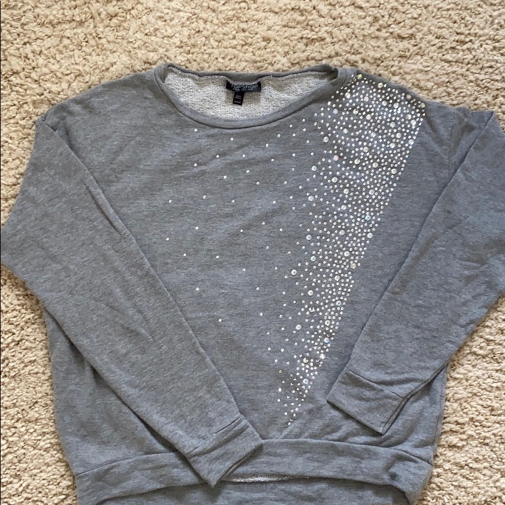 Top shop glam sweatshirt